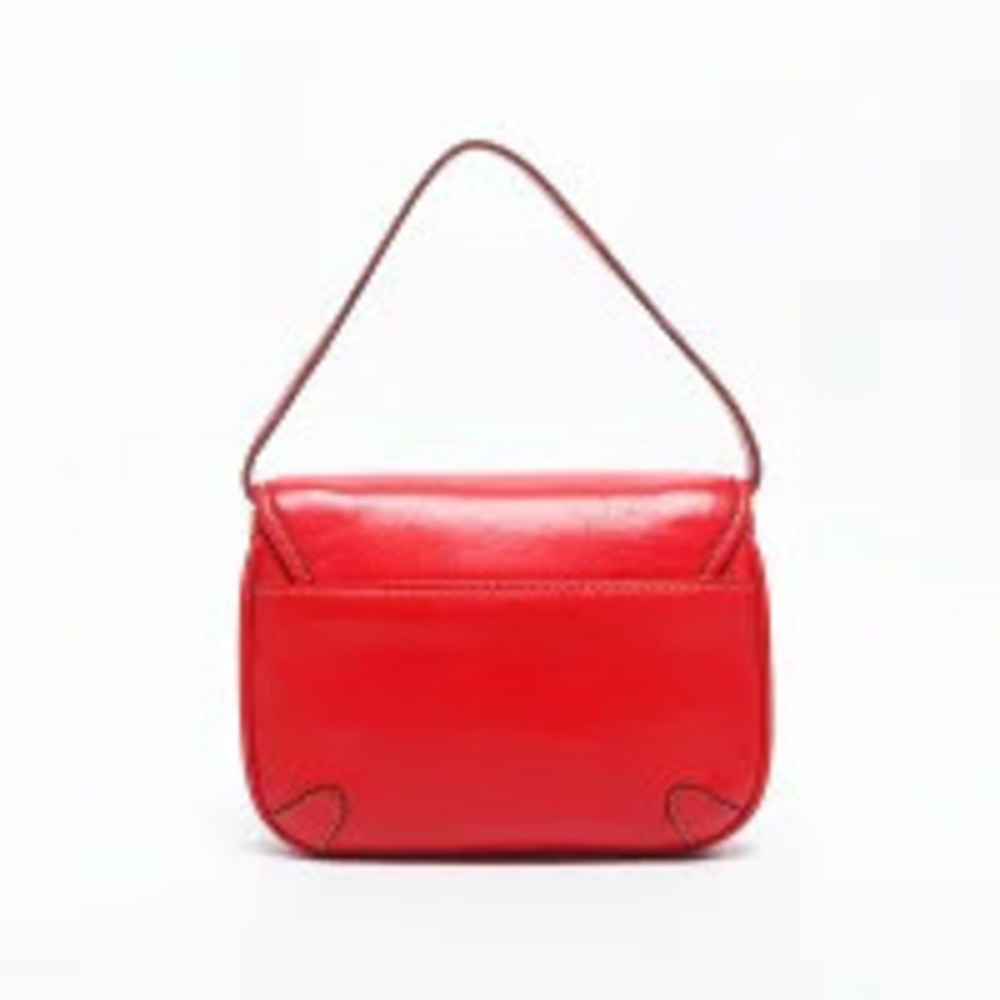 Celine Leather Logo Handbag Red - Picture 3 of 13